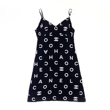 CHANEL CC logo dress 38 vintage dress in 97