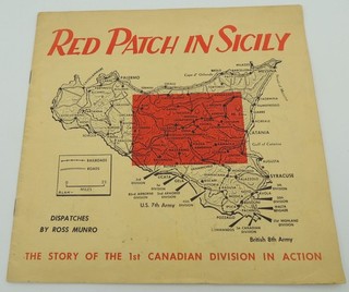 1943 1st Canadian Division in Action "Red Patch in Sicily" Military Book