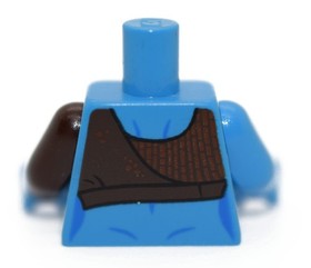 LEGO Minifigure Torso Star Wars Aayla Secura 75182 Alien Female Twi'lek Dk Azure