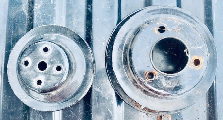 1969-72 Camaro 396-454 1 GR WP 3995631AO,3 GR 曲柄 3937787AC 滑轮 gm 原装 — 第 2/4 张图片