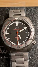 Sinn T2 Taucheruhr 2000m EZM 15, Revision, neues Sinn Titanband, Full Set
