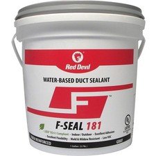 HVAC Duct Sealant Fiber Reinforced Water Based 1 Gallon Gray