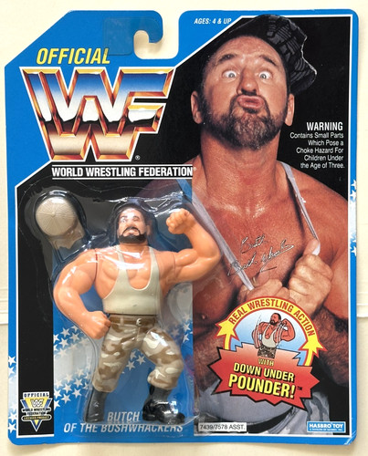 WWF Hasbro Butch of the The Bushwhackers of the Th...