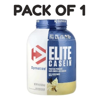 Dymatize Elite Casein    Smooth Vanilla   4 lb (1.8 kg)   Pack of 1