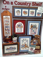 Graph It Arts Vintage Cross Stitch Pattern Chart On A Country Shelf 9 Designs