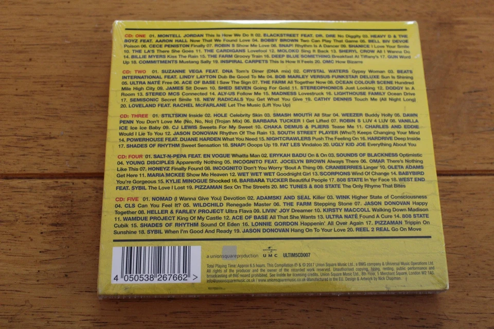 100 Hits 90s Anthems The Ultimate Collection 5CD Set Pop Rock Dance Hits New Foto 2 de 2