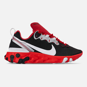 nike react element 55 men's black and white