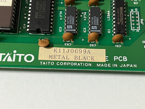 Metal Black Taito F2 System gioco arcade ROM da tavolo JAMMA PCB Giappone - Foto 4 di 5