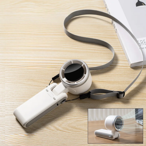 2025 Mini Portable Handheld Fan - Folding High-Speed Turbo Fan for Outdoor Use - Picture 3 of 12