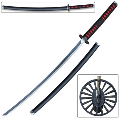 DEMON SLAYER - TANJIRO kamado Black NICHIRIN SWORD KATANA Metal
