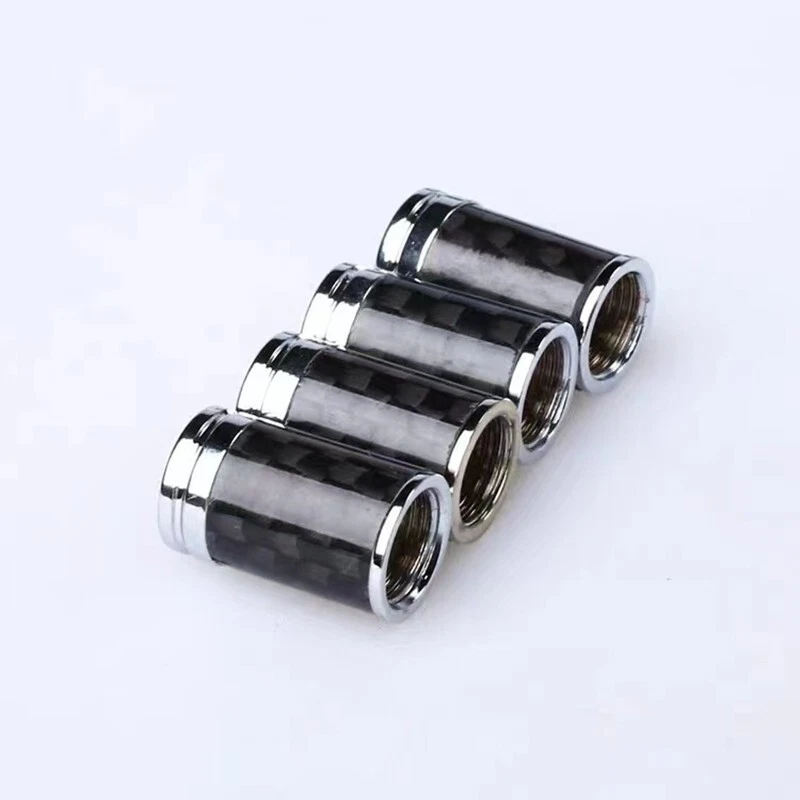 True Carbon Fiberl Tire Air Valve Stem Caps For Porsche - Image 2 of 4