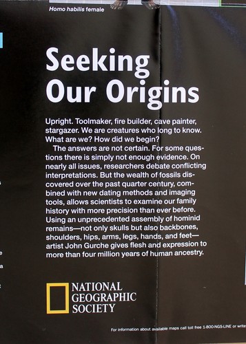 Dawn of Humans / Seeking Our Origins National Geographic Map Feb 1997 - Picture 3 of 4