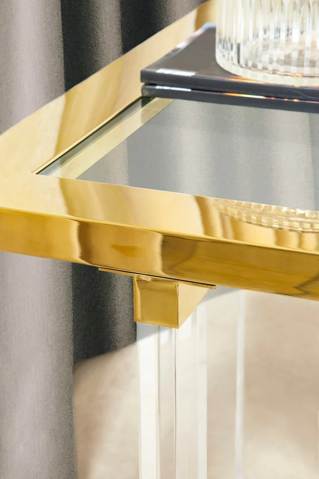 Classic Lucite Console Table - Image 4 of 4