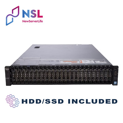 DELL R730XD 26 Bay 2x E5-2680v4 2.4GHz =28 Cores 128GB H730 2x 1.2TB SAS 4xRJ45