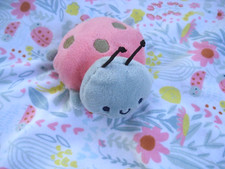 Carter's Just One You Pink Floral Ladybug Security Blanket
