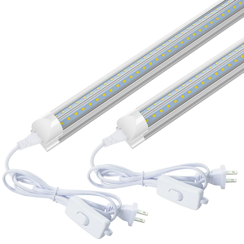 2FT LED Tube Lights T8 Garage Shop Cabinet Light Fixtures 24'' 18W-28W 2~10Pack - Image 2 of 4
