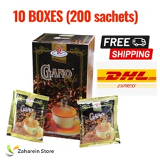 10 BOXES 200 Sachets- Gano Excel Cafe 3in1 Coffee Ganoderma Reishi Free Ship DHL