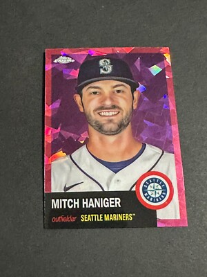 2022 Chrome Platinum Mitch Haniger Fuchsia Atomic #342 /100 - FREE SHIPPING
