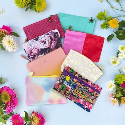 Ipsy Makeup Bag Lot Of 8 Empty Zip Bags NWOT Nice Assortment