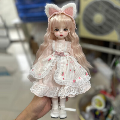 30cm Cute BJD Doll 1/6 Ball Jointed Girls DIY Toys with Face Makeup Full Clothes