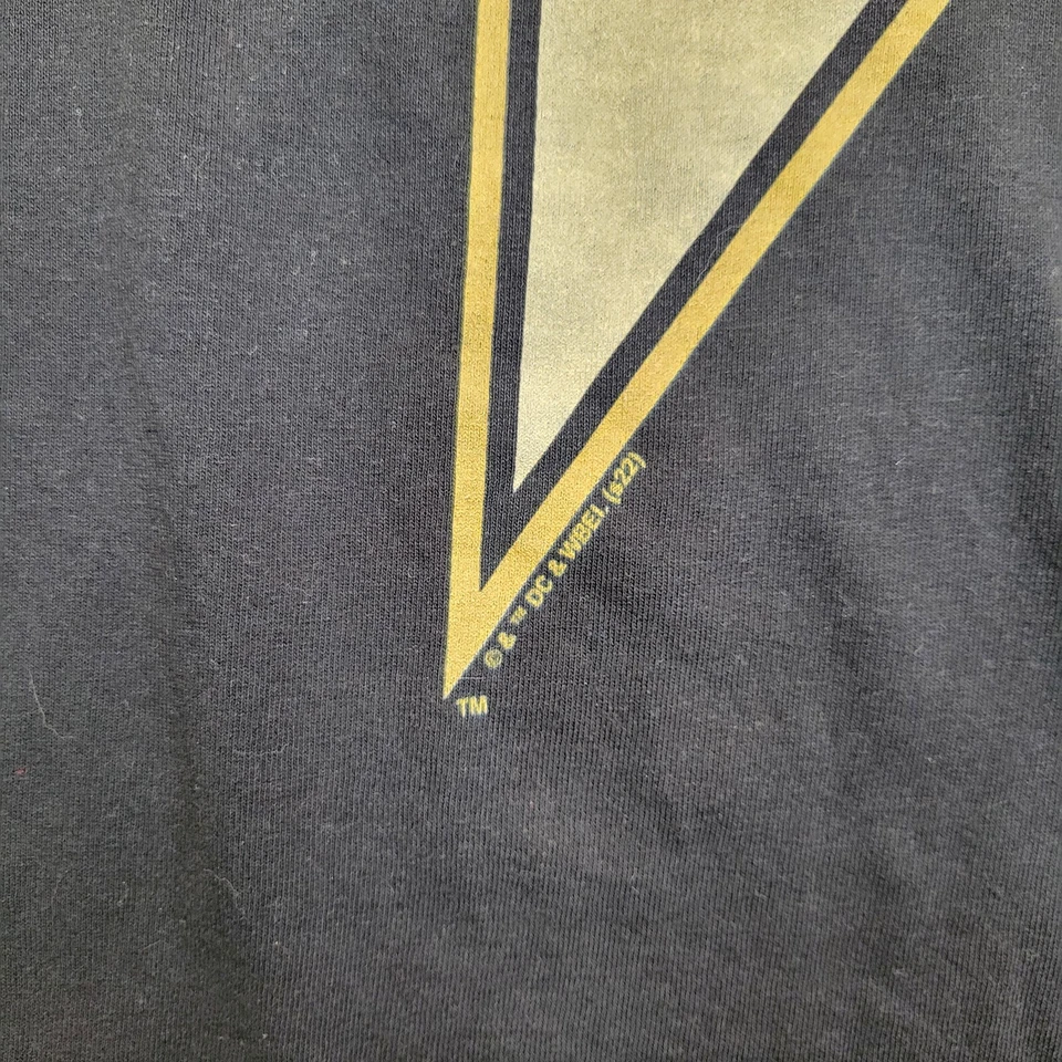 Vintage Black Adam Shirt Men Large DC Comics Books The Rock Lightning Bolt Adult - Image 4 of 4