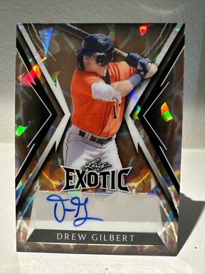 Drew Gilbert 2023 Leaf Exotic Astros Auto Autograph Rookie #1/3 - BA-DGI