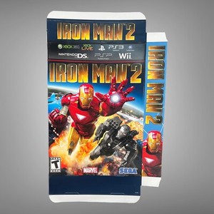 Vintage Iron Man 2 Large Box Video Game Store Display Advertisement