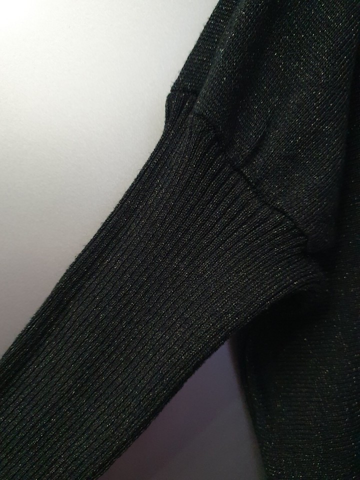 Belcci Black Womens Long Jumper Size L Fitted Sleeveless Relaxed Fit