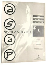 IRON MAIDEN / ADRIAN SMITH AND PROJECT / SILVER AND GOLD LP MAGAZINE PRINT AD 
