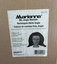 Marianna Ms. Angie Cosmetology  100% Yak Hair Model Mannequin Head #14109 NWT