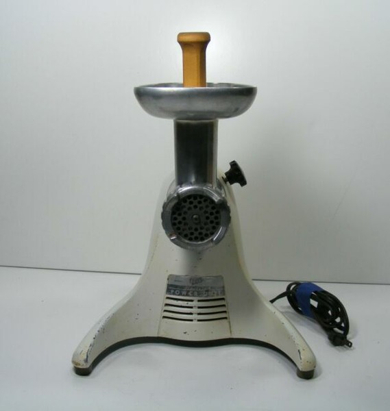 Vintage 1950s Mid Century Modern Oster Electric Meat Grinder Model 516