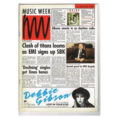 Music Week Magazines 14 January 1989 mbox2645 Clash of titans looms as EMI signs