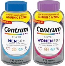 Centrum Silver Women's & Men's 50 Plus Multivitamin - 275Ct Bottle (2 Pack)