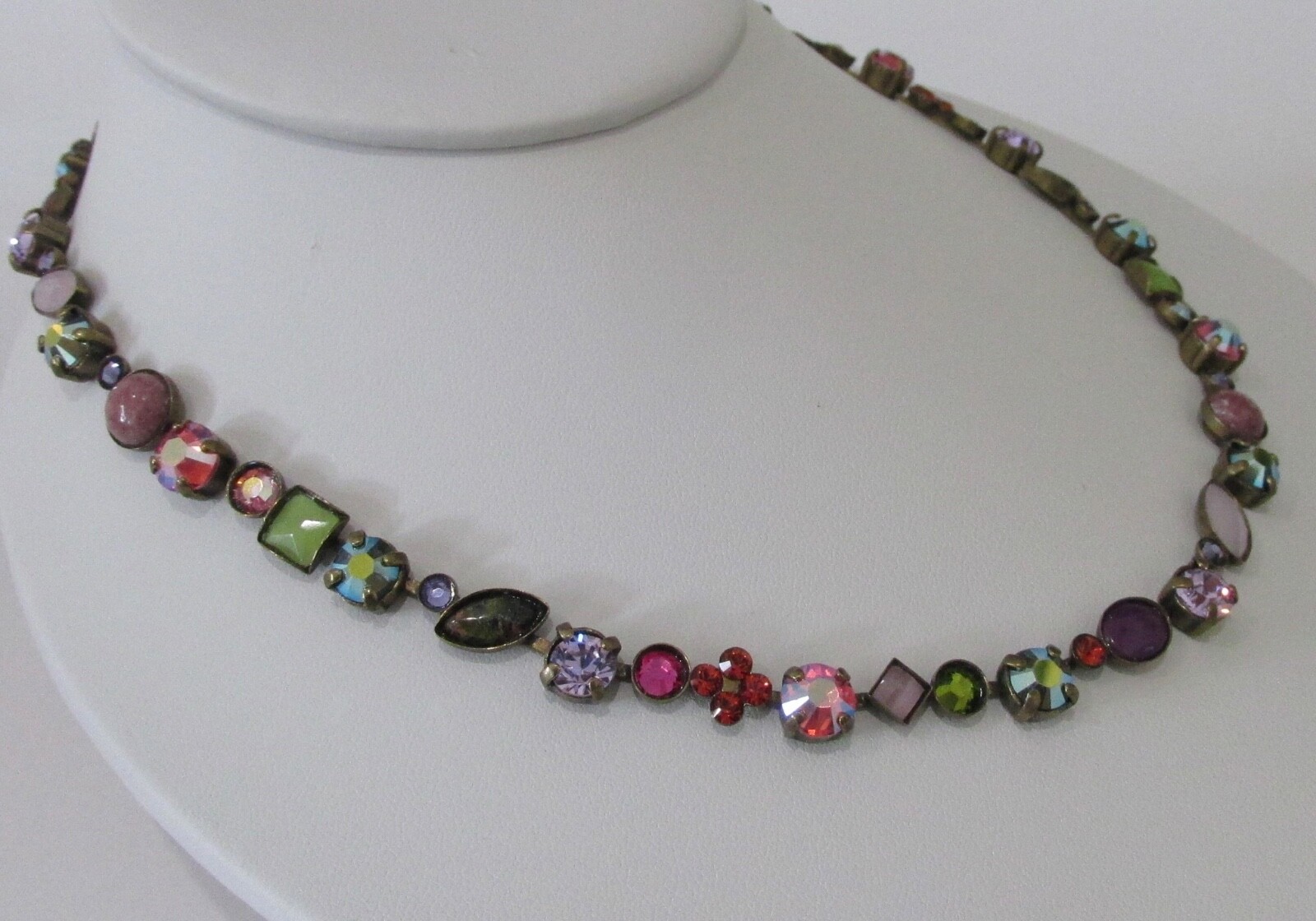 Sorrelli Coneflower  Necklace NAQ3AGCNF Antique gold tone