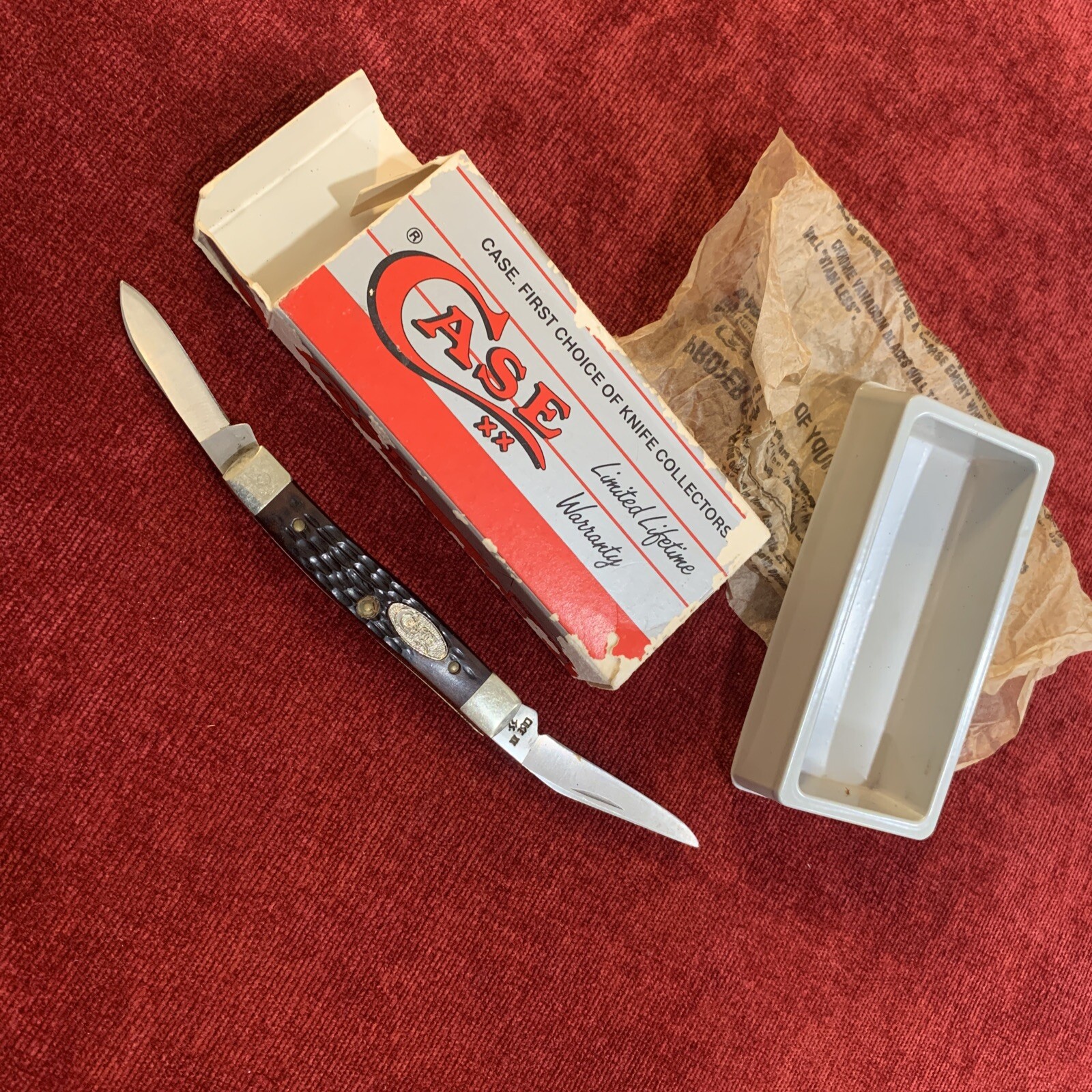 Vintage Case XX 62033 SS 2 Blade Small Peanut SNAP Pocket Knife Collector 2 Dot eBay