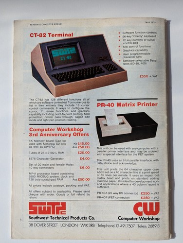Personal Computer World magazine - May 1979 - Photo 4/4