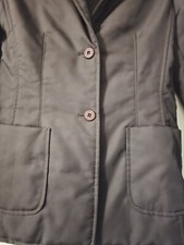 Veste Courte ZUCCA En Laine Charcoal - Taille S, Double Boutonnage, Occasion En Excellent état