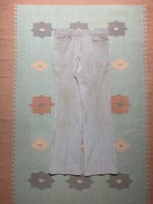 Vintage 70s Levi s panatela flare pants bell bottom pinstripe seersucker 31x32