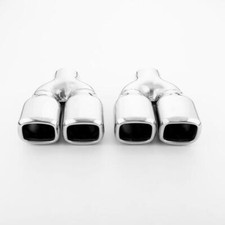 Square Exhaust Tips 2.25 Inlet 3.125x 2.75 Out 9 Length Quad Tailpipe Tips Square Exhaust Tips 2.25 Inlet 3.125x 2.75 Out 9 Length Quad Tailpipe Tips