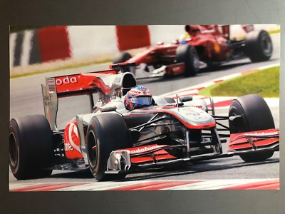 2011 Jenson Button McLaren Formula Print, Picture, Poster, RARE