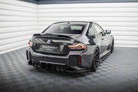 Heck Ansatz Flaps Diffusor V.5 FüR Bmw M2 G87 Schwarz Hochglanz M Competition