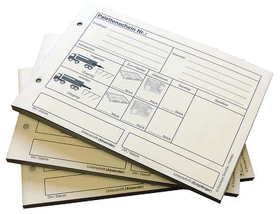 Block PALETTENSCHEIN - Lademittelnachweis A5 2-fach 2 x 50 Blatt SD (23076)