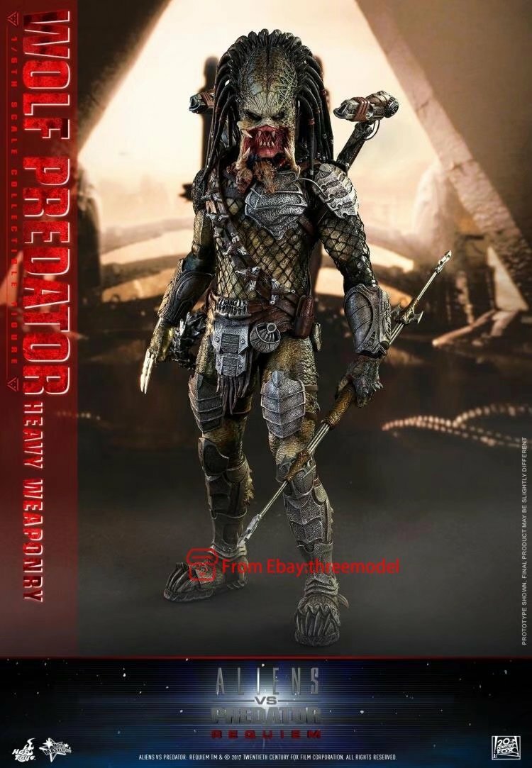 Hot Toys HT 1/6 MMS443 Aliens VS Predator Requiem Wolf Predator