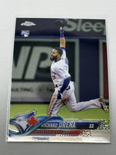 2018 TOPPS CHROME BASEBALL RICHARD URENA 43 TORONTO BLUE JAYS