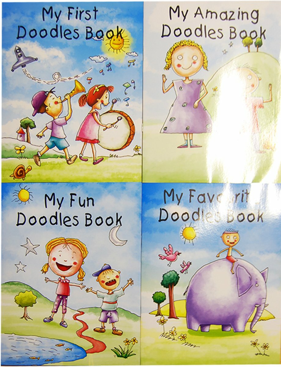 Doodles Book 4 Books Collection Set My First Doodles Book,My Amazing Doodles New