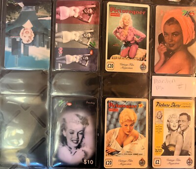 (7) Rare Marilyn Monroe, Kim Novak, Jane Mansfield Phone Prepaid Calling  Cards | eBay