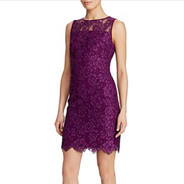 lauren ralph lauren purple dress