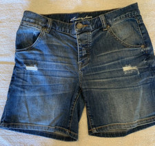 Victoria's Secret London Jean Denim Shorts Distressed Button 6