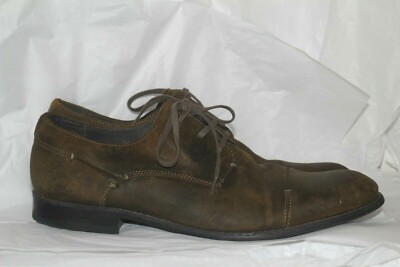 John Varvatos USA Cap Toe Oxford Shoes Suede green 