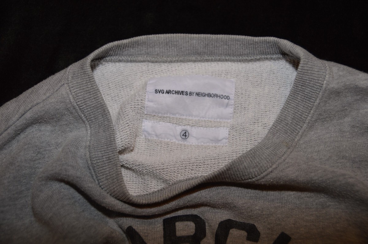 【S】 SVG by Neighborhood 003/C-PT スウェット SVG ARCHIVES NEIGHBORHOOD WTF 003 TOKYO gray sweatshirt